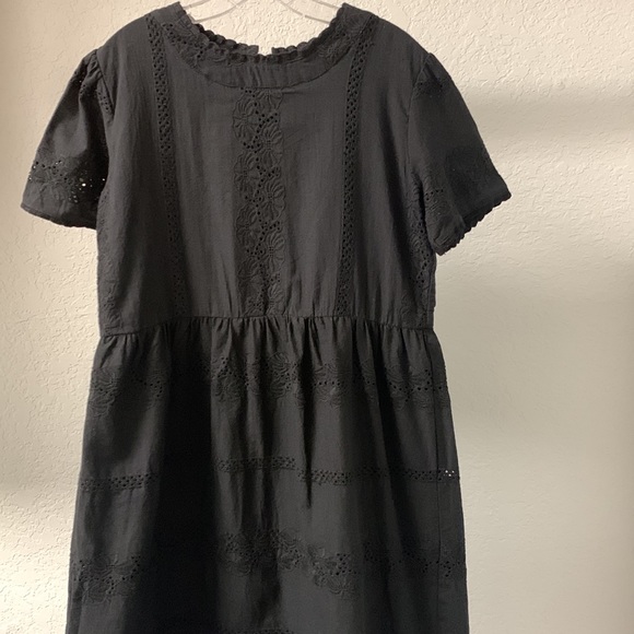 Roolee Kids - Jadelynn Dress - Black Eyelet Sizes 7/8 - Picture 5 of 6